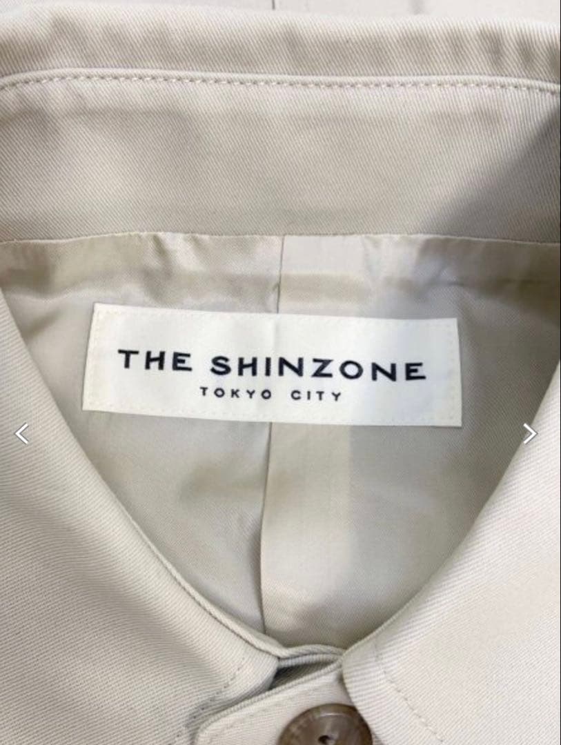 THE SHINZONE ベージュグレー　ステンカラーコート