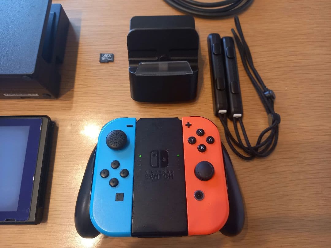 訳あり　Nintendo Switch 本体 青/赤 Joy-Con 付属品付き