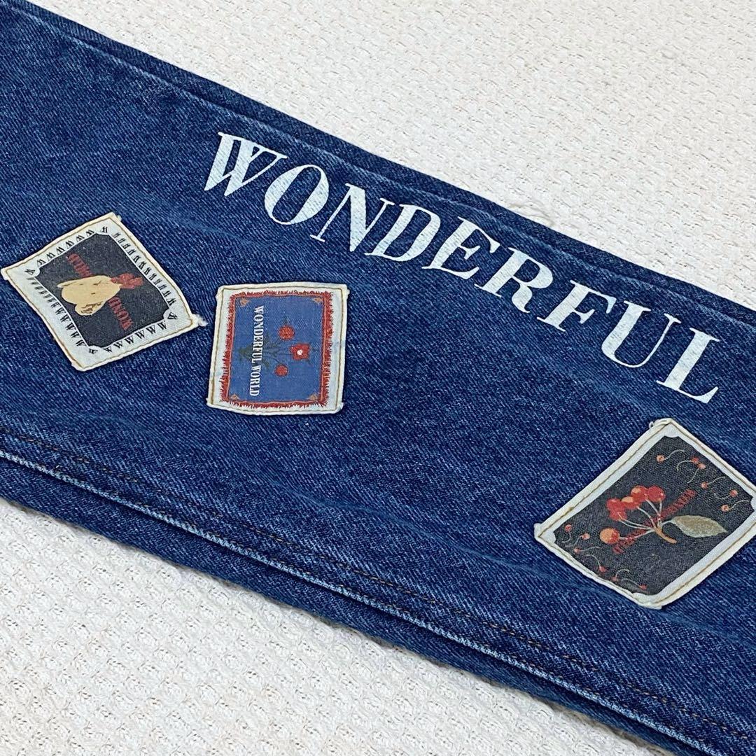 専用＊ワンダフルワールド ＊ ワッペン デニム パンツ ＊ピンクハウス