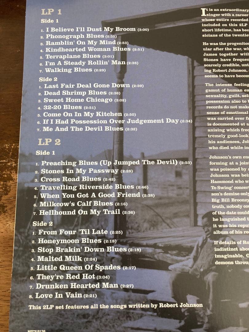■高音質180g重量盤2LP◾️ブルース歴史的名盤◾️ROBERT JOHNSON