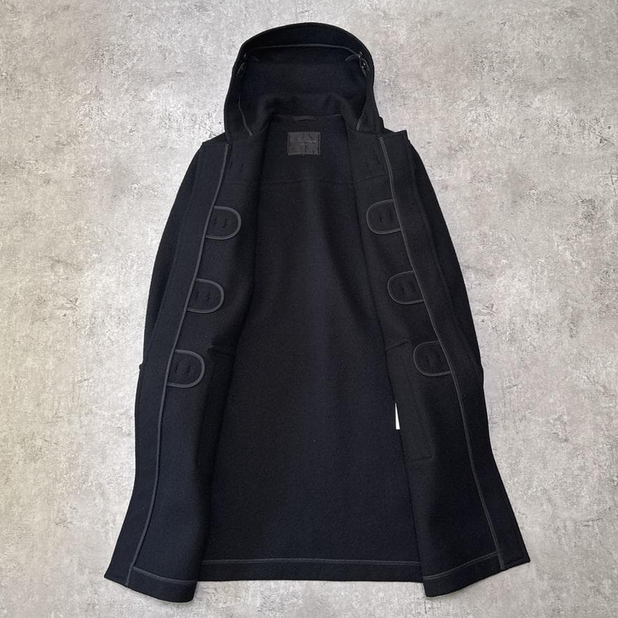 極美品 コムデギャルソンオム 田中オム ダッフルコート ロングコート M 黒