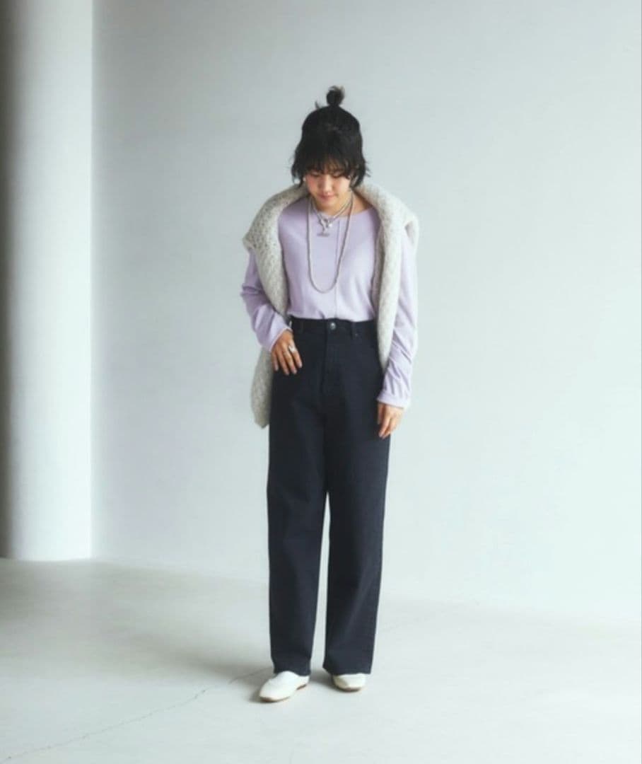 【未使用級】YANUK JOAN ルーズストレート 21 OBK