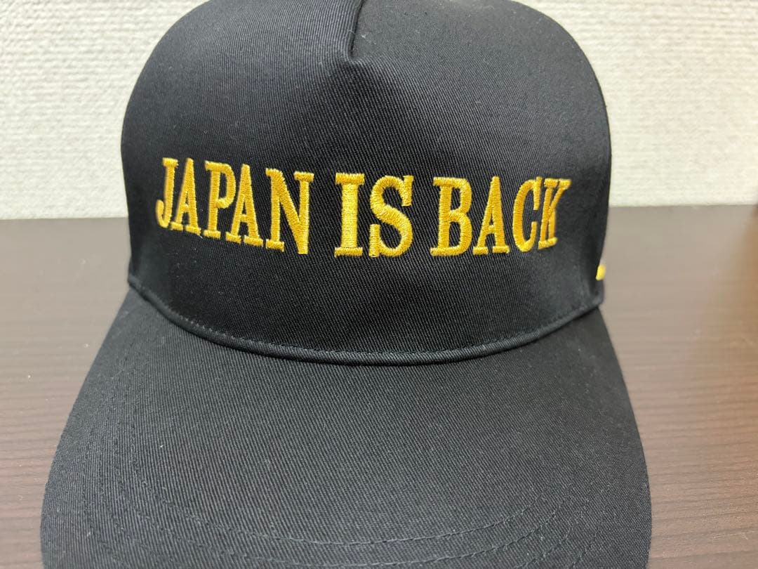 高市早苗　JAPAN IS BACK キャップ　ブラック
