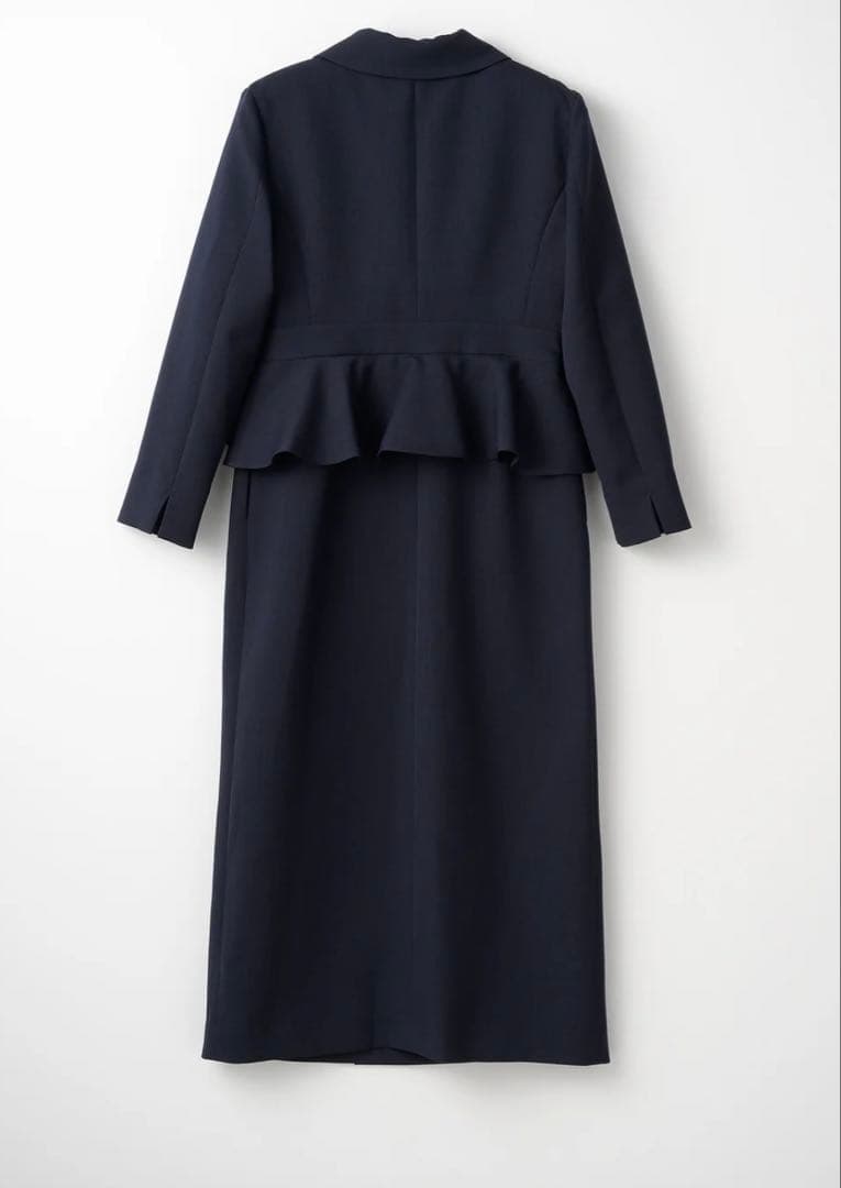 新品 Audire Cheer up peplum dress (Navy) S