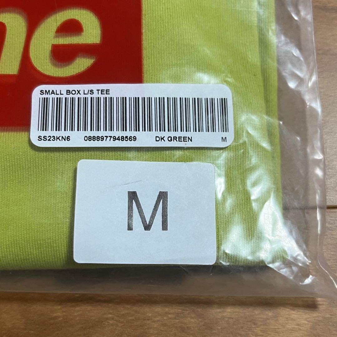 【新品未使用】シュプリーム　スモールボックスロゴ　長袖Tシャツ　正規品　Mサイズ