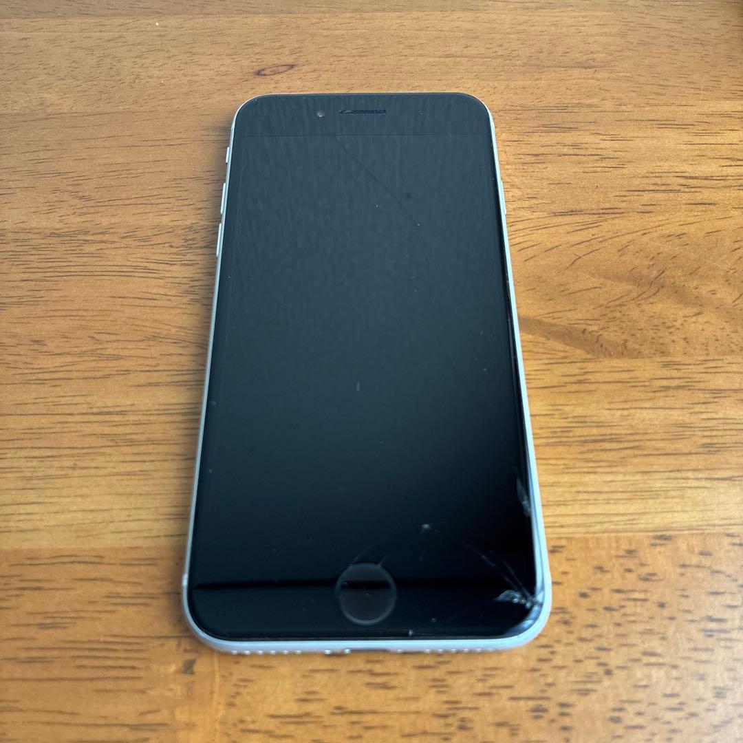 【動作品】Apple iPhone SE 64GB ホワイト SIMフリー 箱有