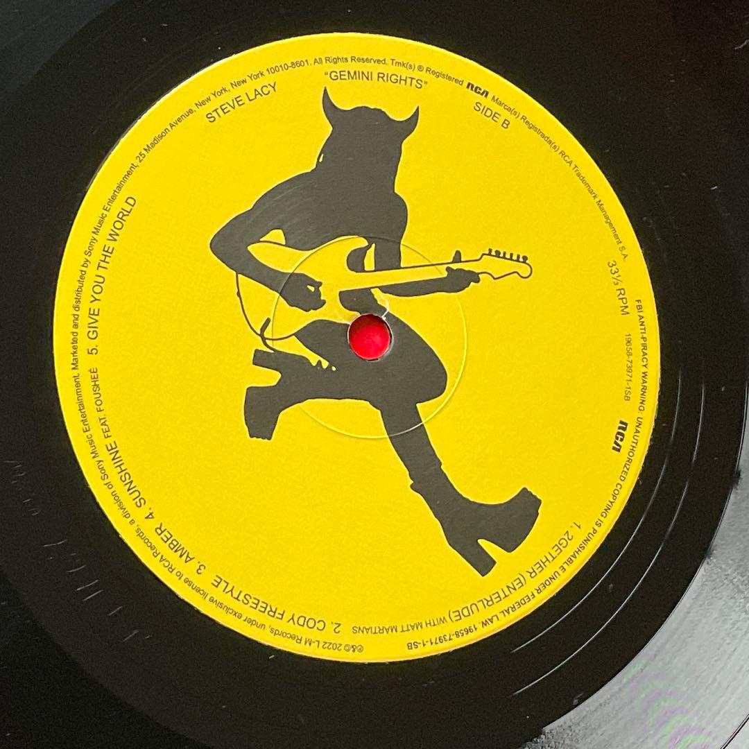 【限定盤LP】Steve Lacy / Gemini Rights レコード