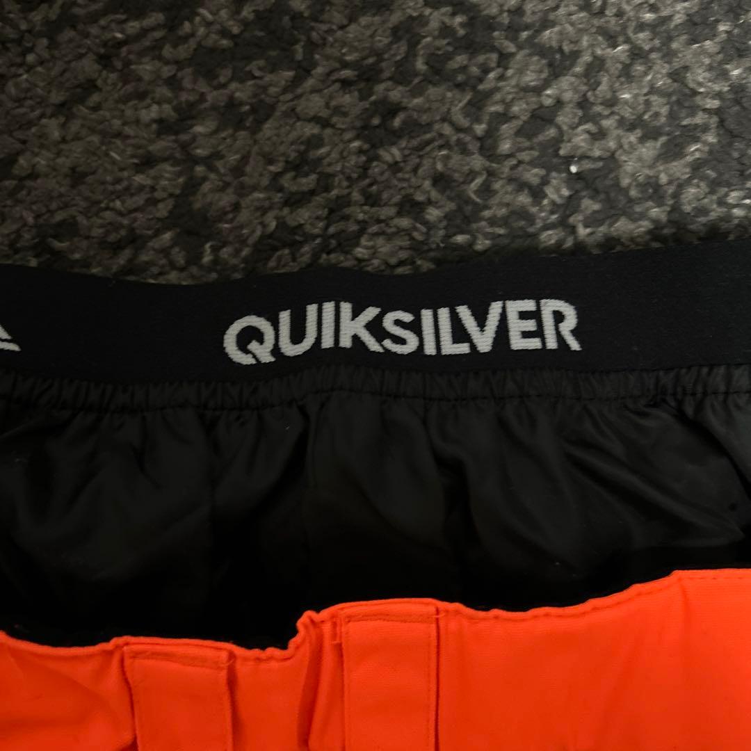 虫*。様 QUIKSILVER スノーボードパンツ オレンジ　防寒着　スノボー