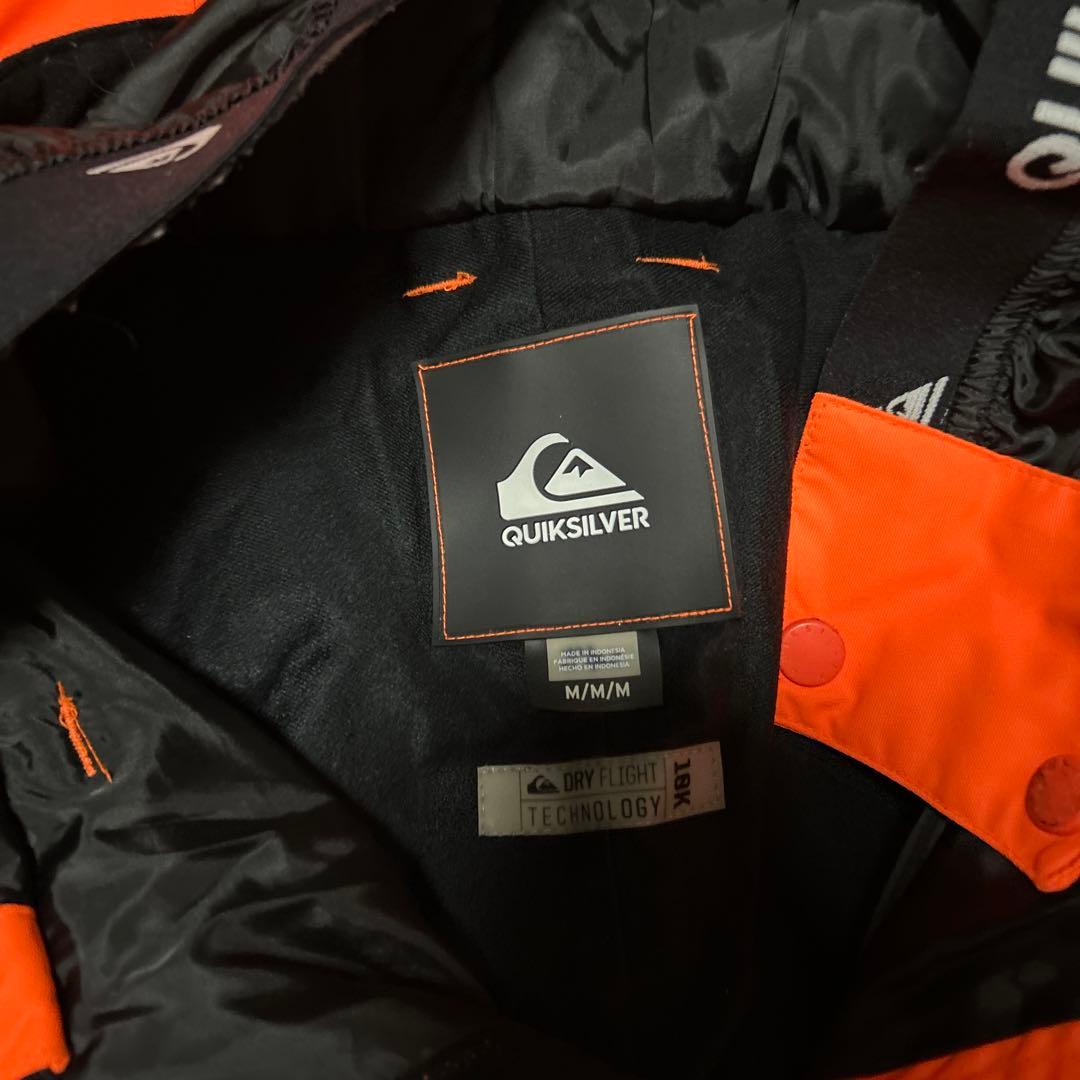 虫*。様 QUIKSILVER スノーボードパンツ オレンジ　防寒着　スノボー