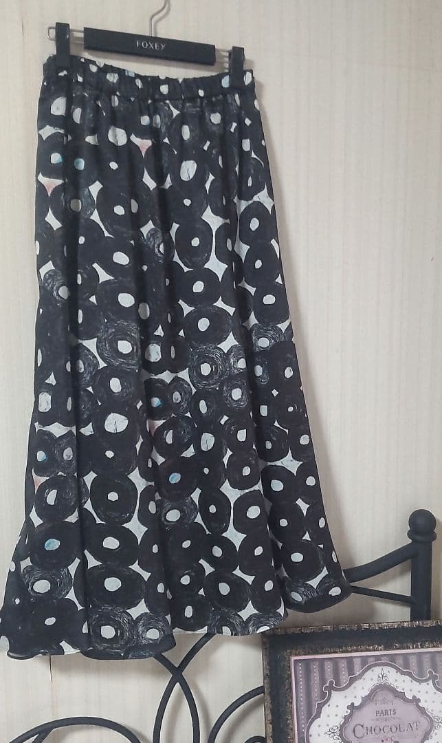 現行品 HERALBONY サテンスカート「（無題）（丸）」
