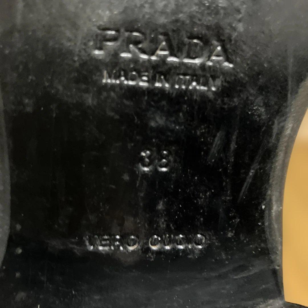 PRADAレザーショートブーツ