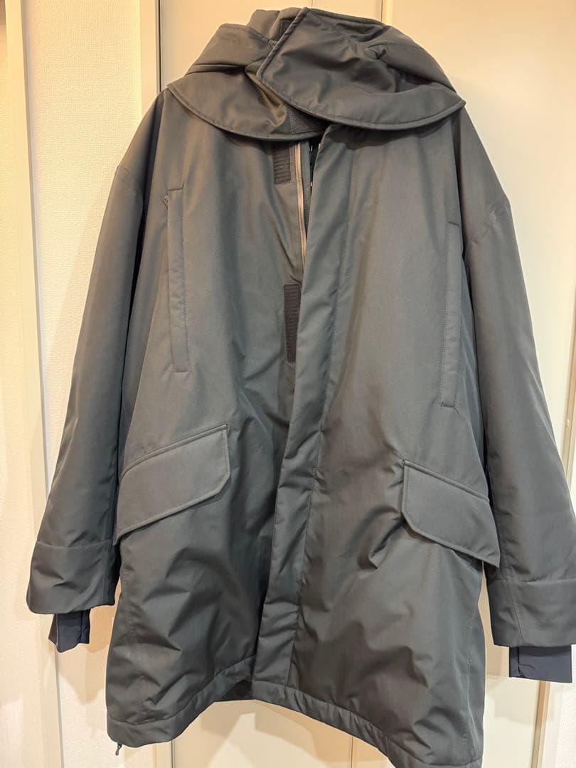 RAF SIMONS×TEMPLA オーバーサイズナイロンフードコート