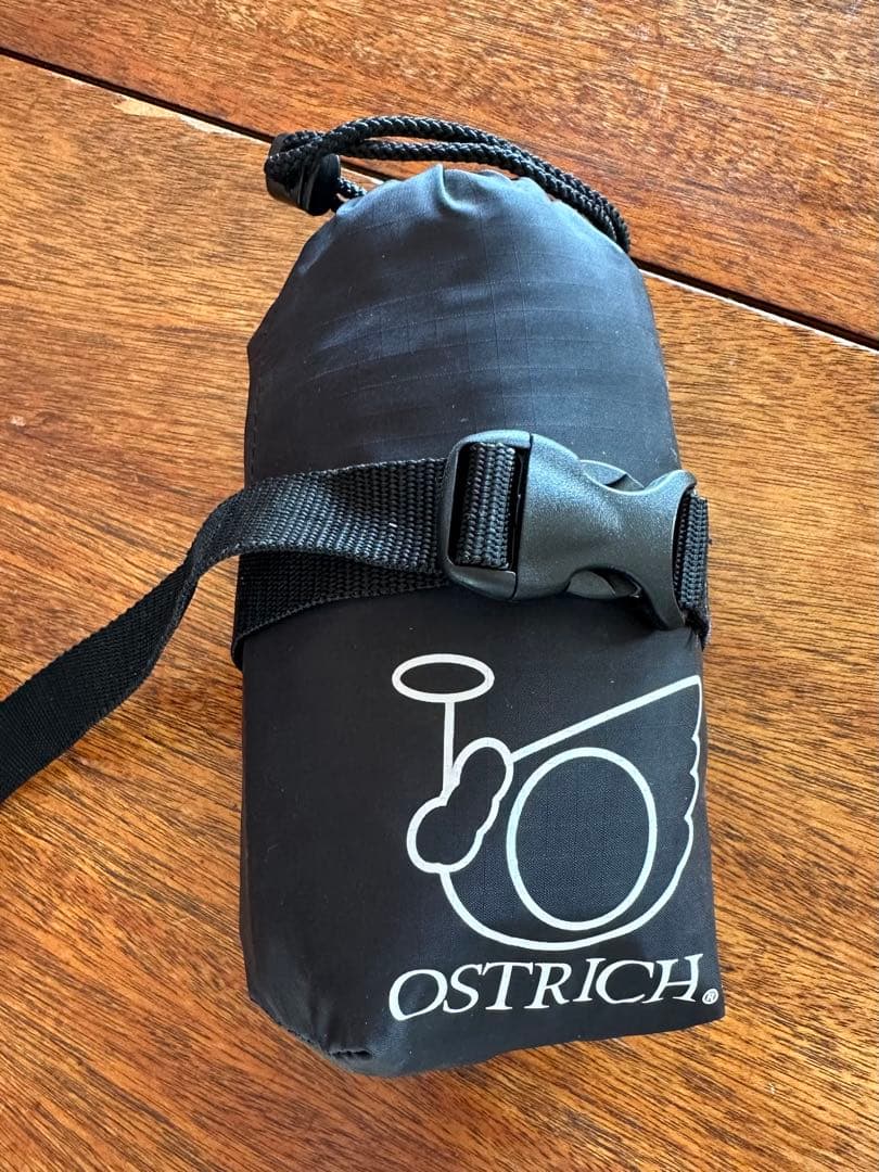 【新品】輪行セットOSTRICH 輪行袋 L-100（黒）　エンド金具等つき