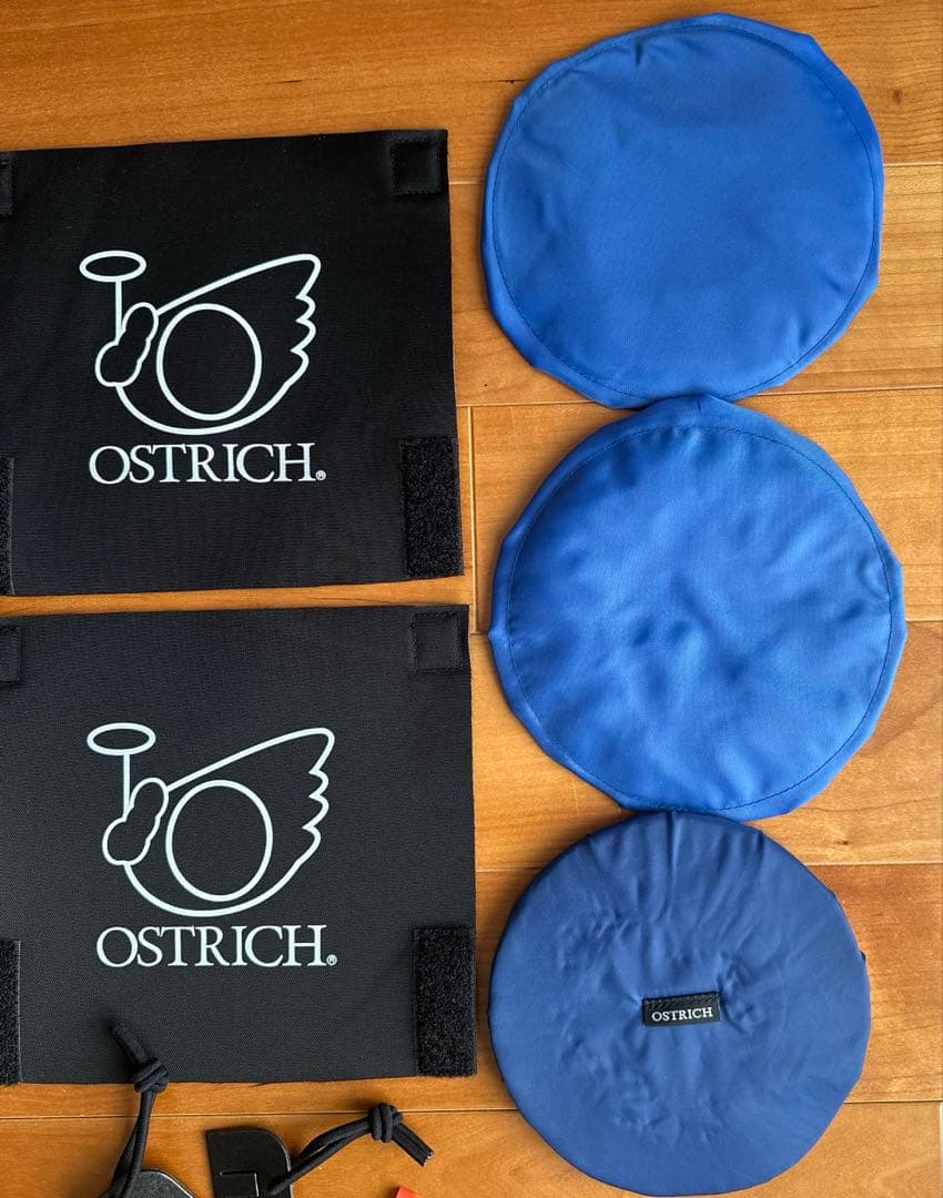 【新品】輪行セットOSTRICH 輪行袋 L-100（黒）　エンド金具等つき