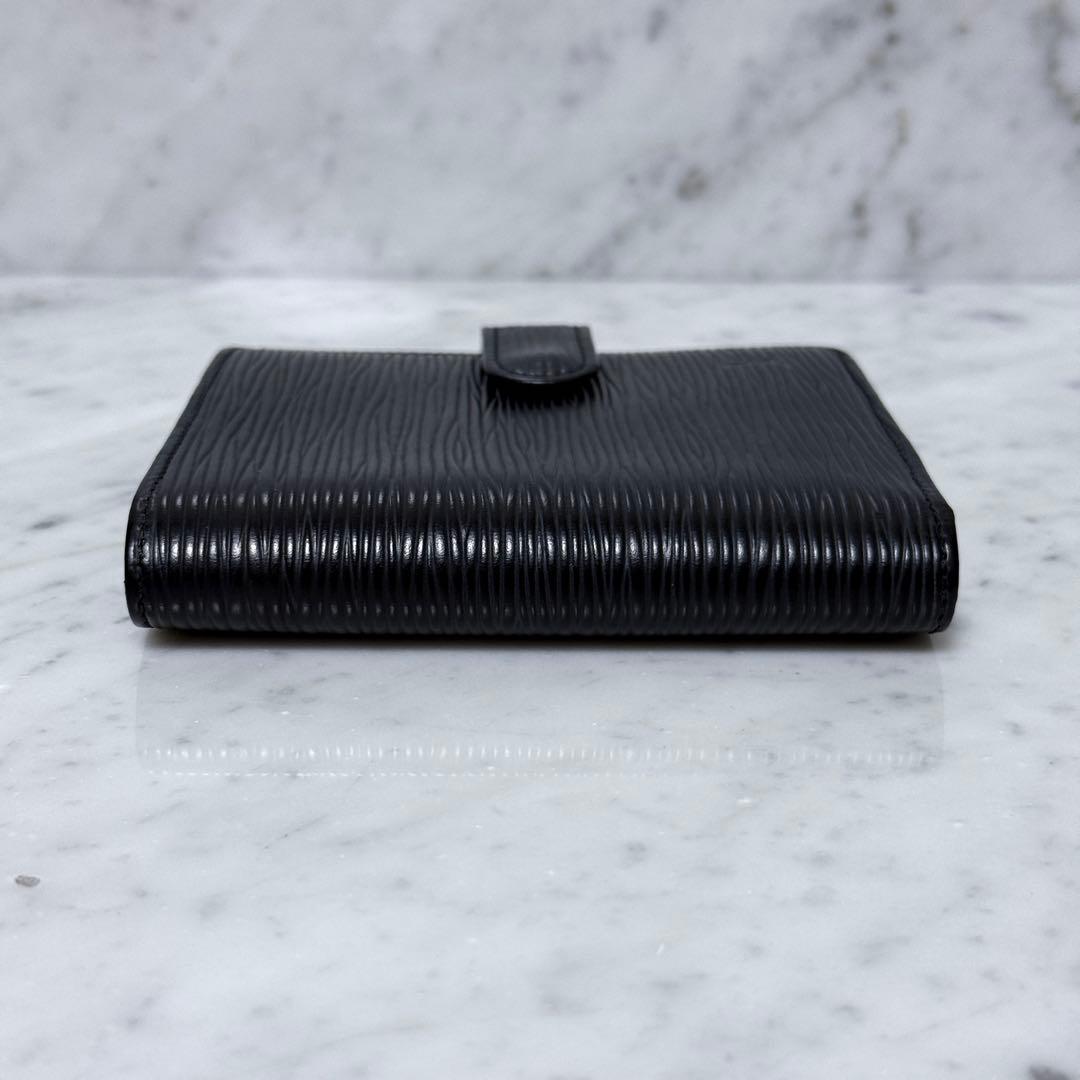 LOUIS VUITTON ルイヴィトン エピ 二つ折り財布 ブラック 黒