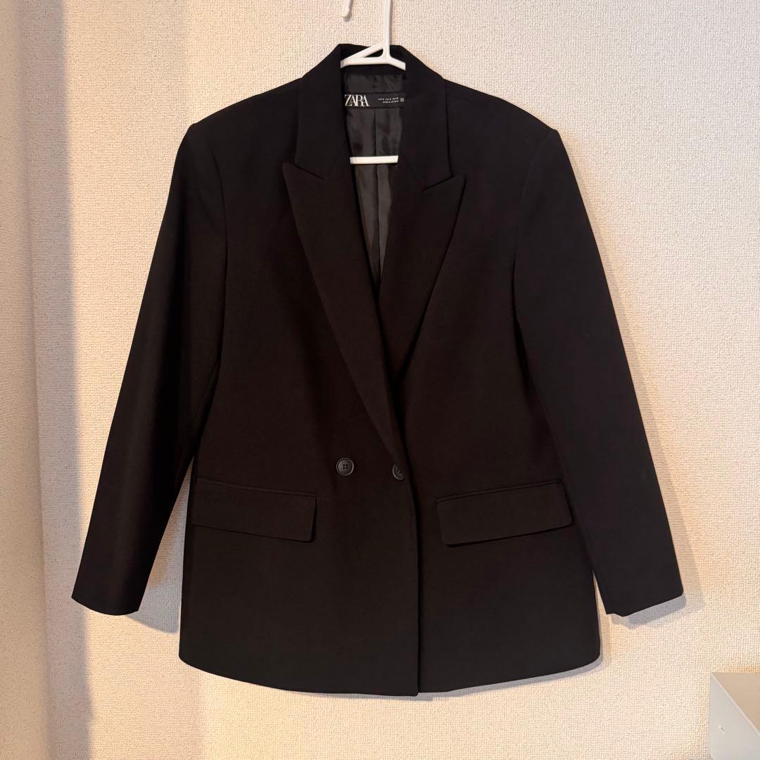 ZARA オーバーサイズブレザー　ブラック
