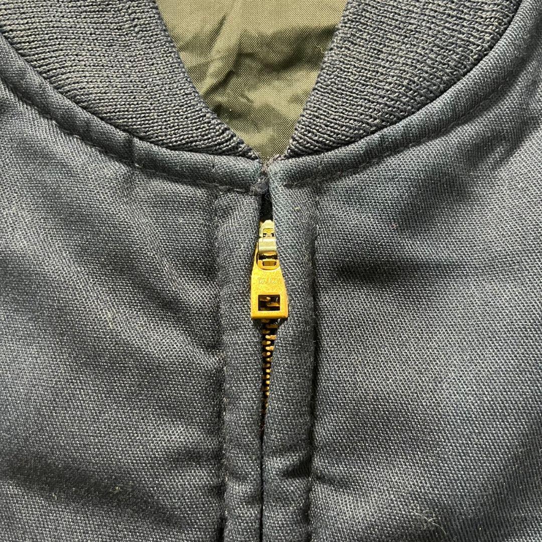 90s USA製 RED KAP 古着 ワークベスト 刺繍 企業 TALON