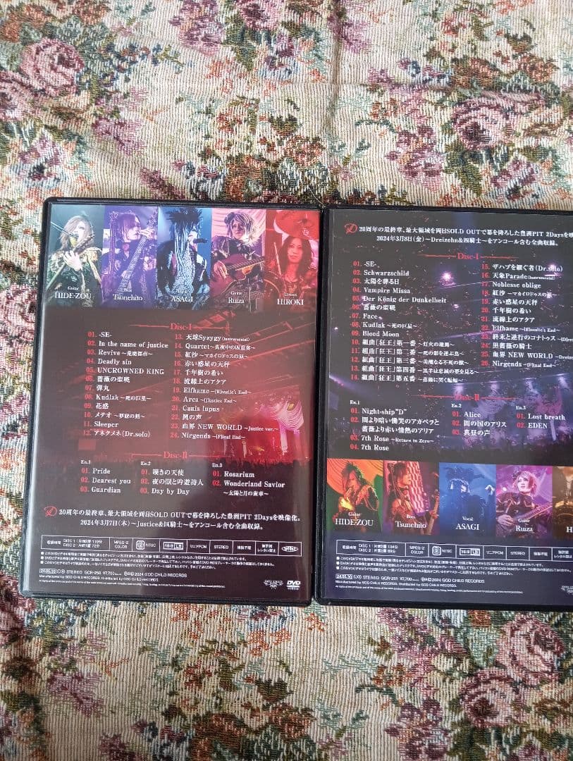 J*8様 D20th活動休止前ライブ血界DVD2日分&Tシャツ&トートバッグ&ミ