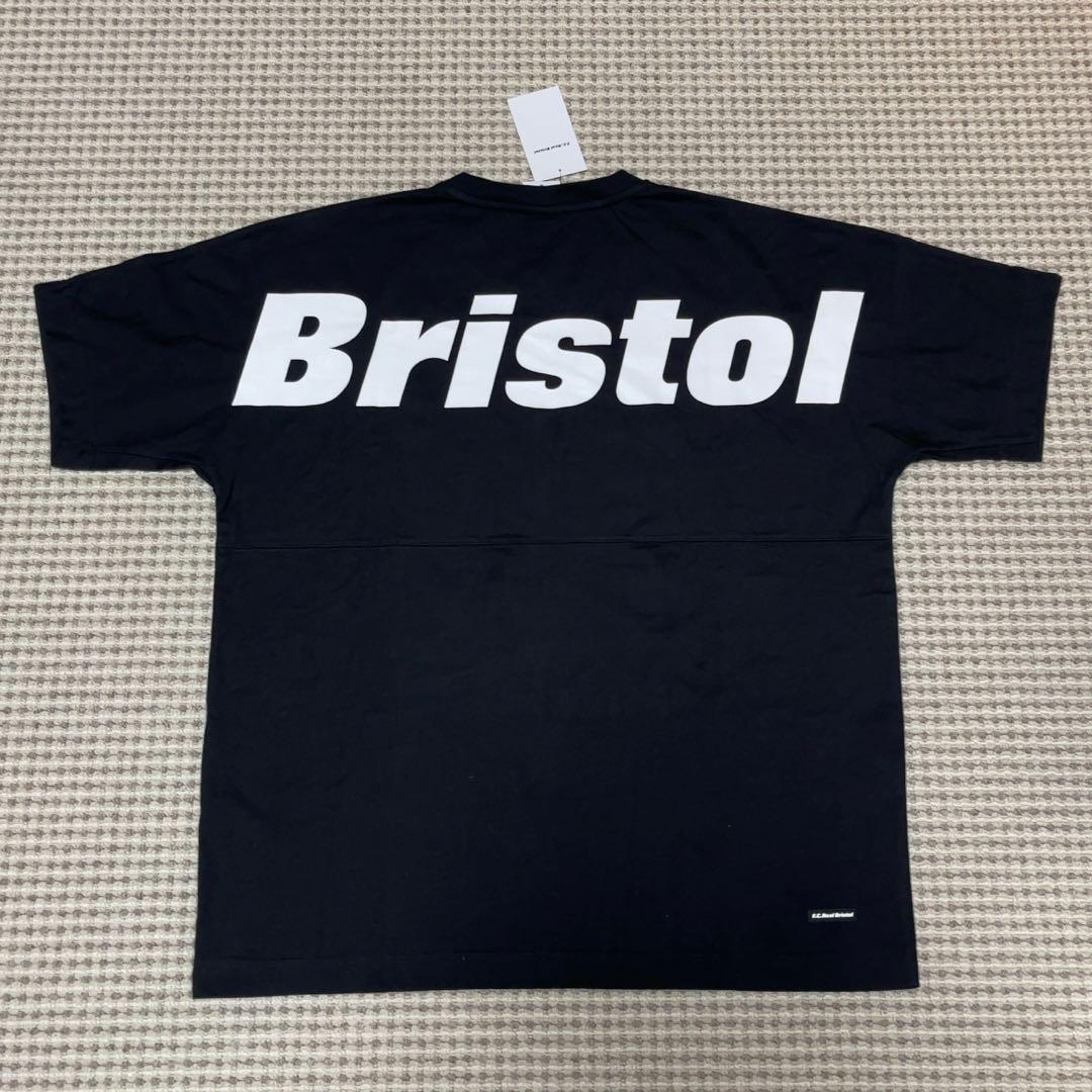 【新品】 FCRB BIG LOGO WIDE TEE BLACK M