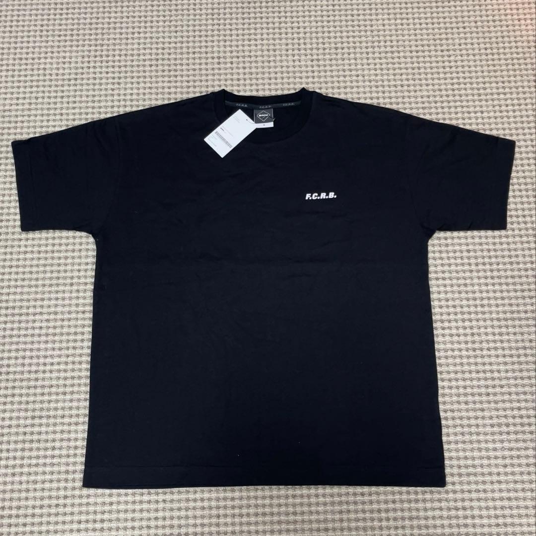 【新品】 FCRB BIG LOGO WIDE TEE BLACK M