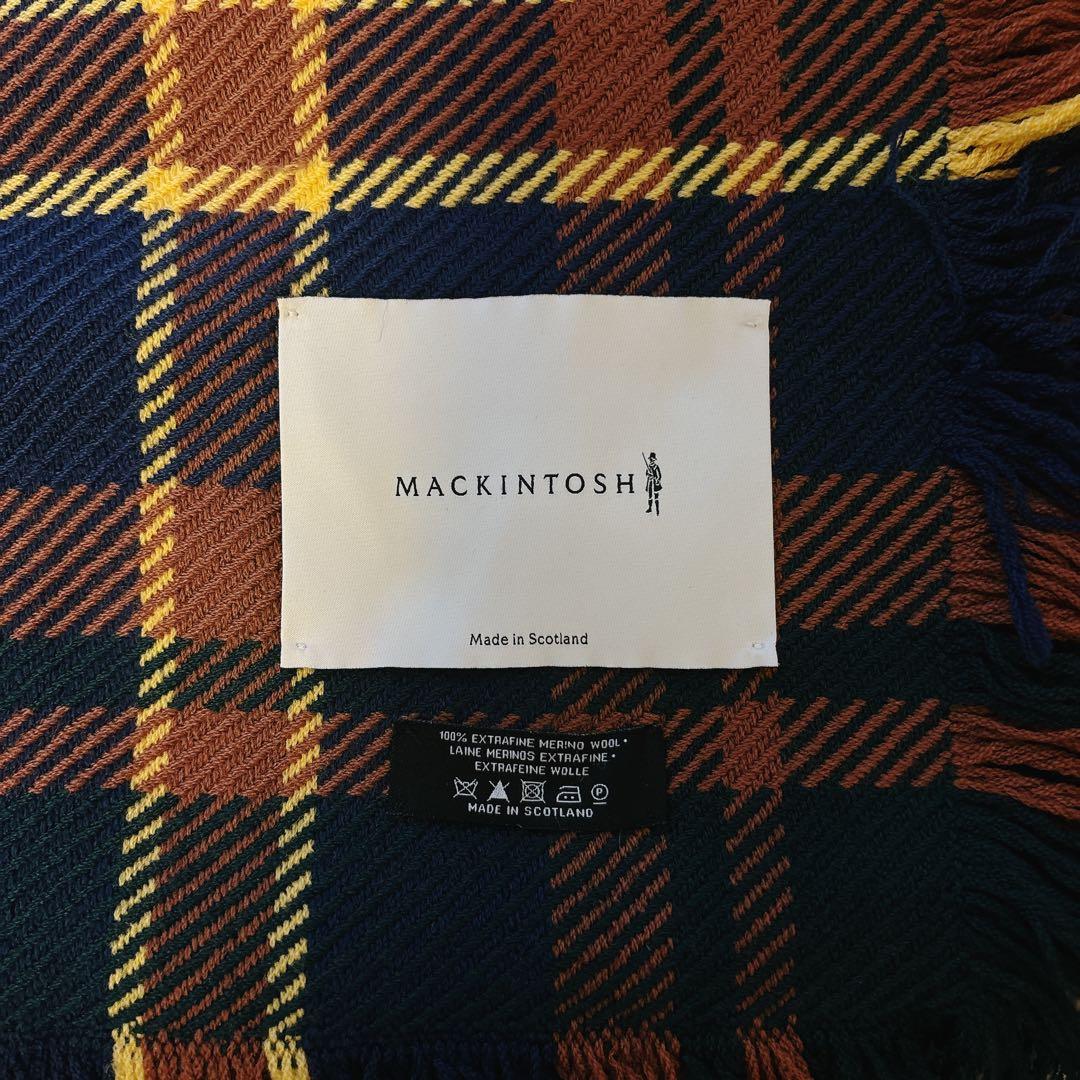 すいか　MACKINTOSH チェック柄 大判ストールマフラー