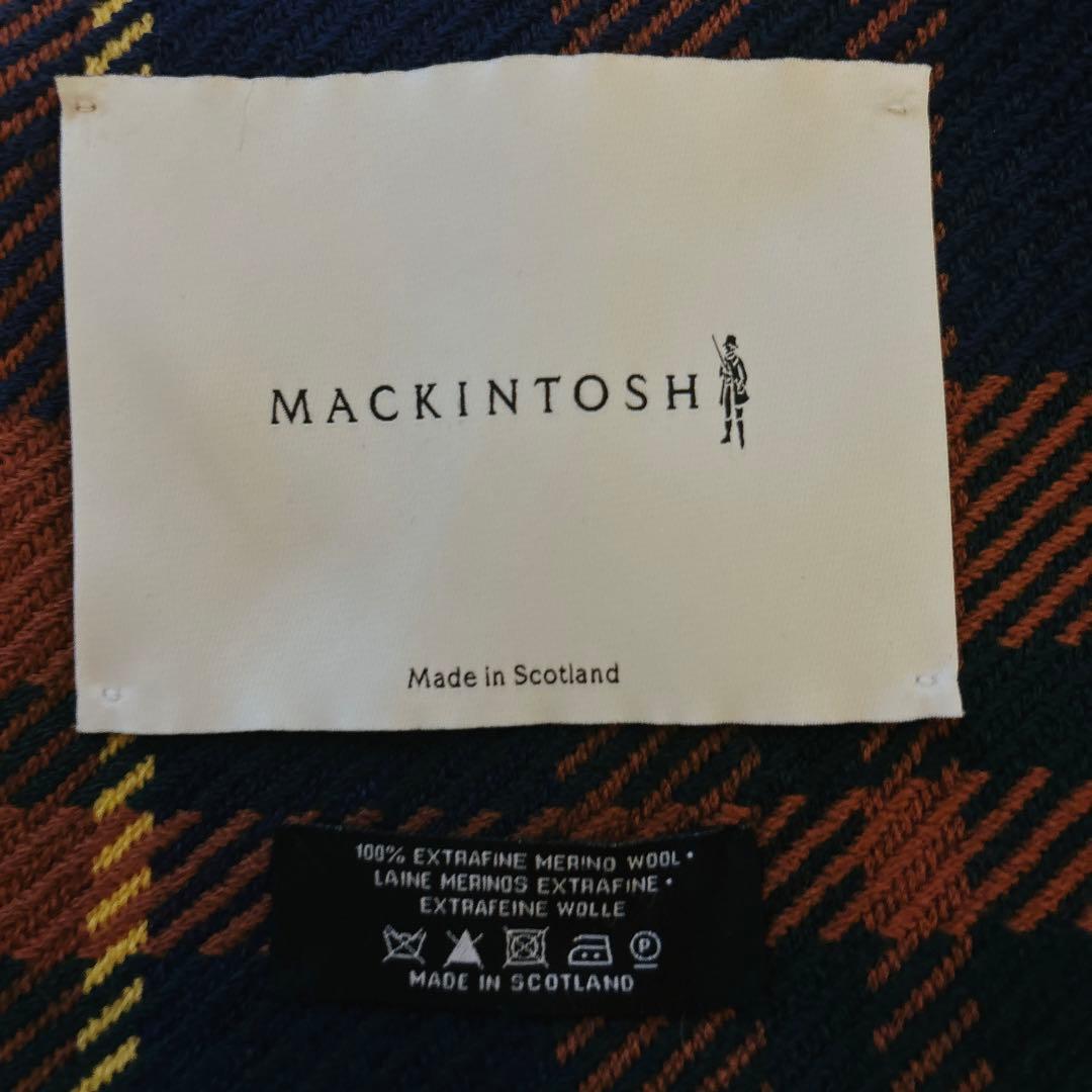 すいか　MACKINTOSH チェック柄 大判ストールマフラー