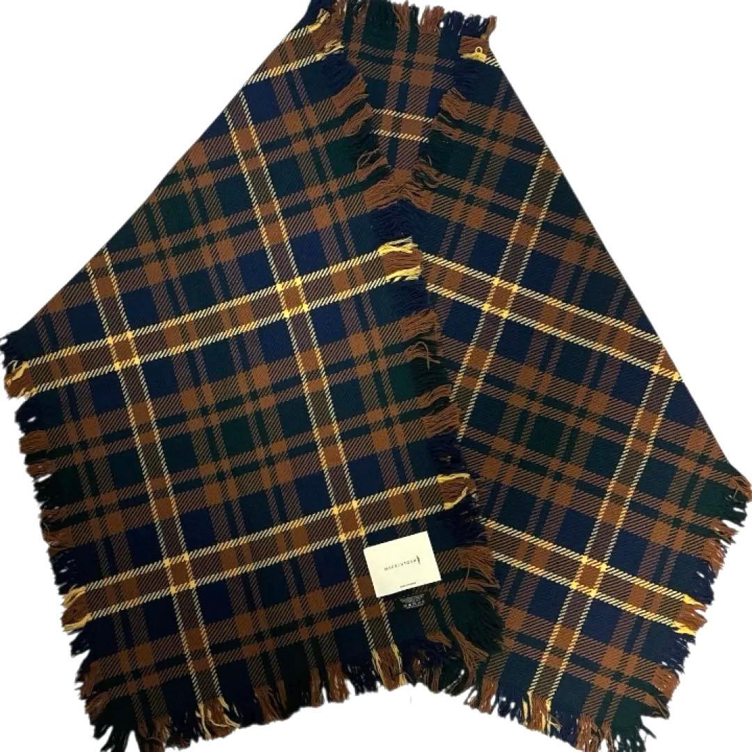 すいか　MACKINTOSH チェック柄 大判ストールマフラー