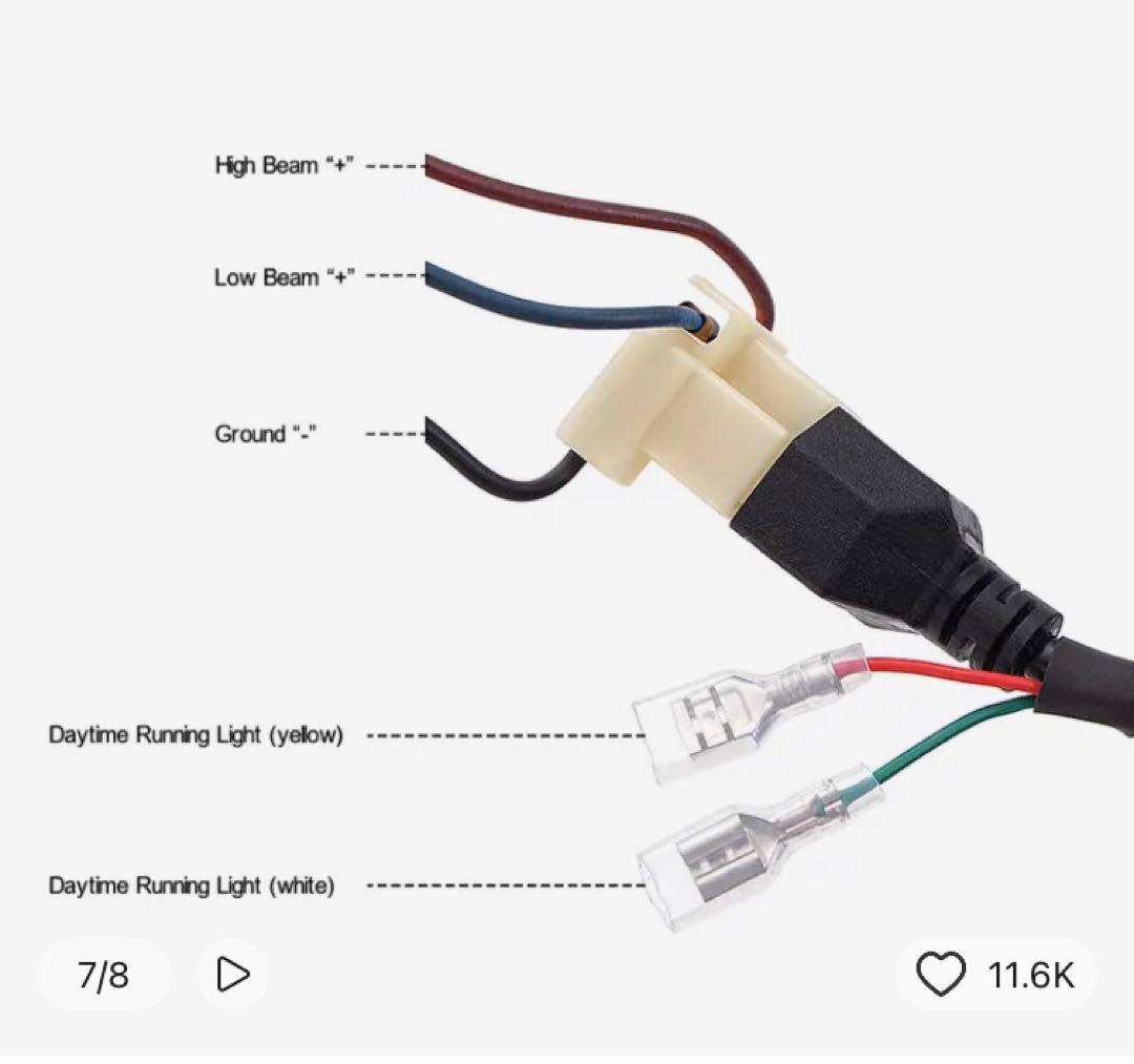 LEDヘッドライト&取付径41mmステーセット！