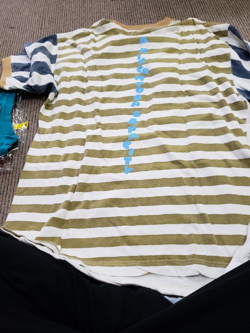 cathy サウスポー スマイルマーク 半袖ロングTシャツ
