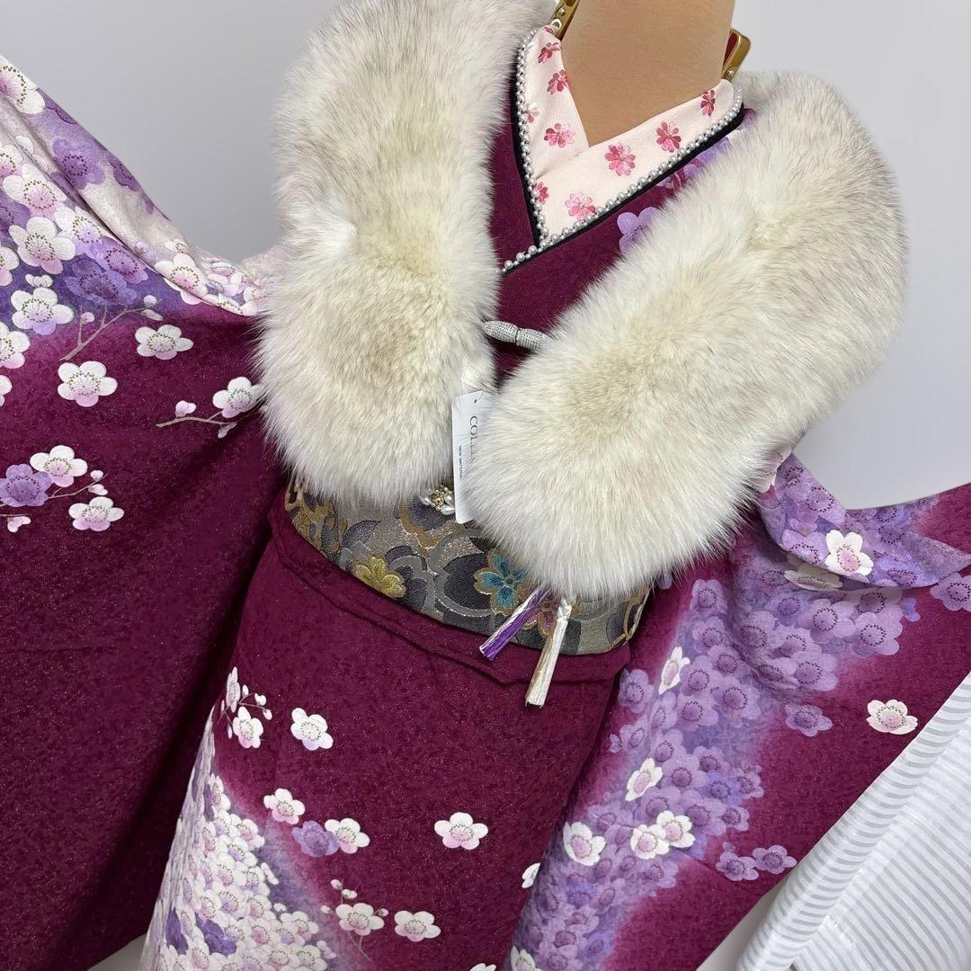 新品正絹振袖フルセット　王道古典柄　銀通し駒刺繍　成人式　緑