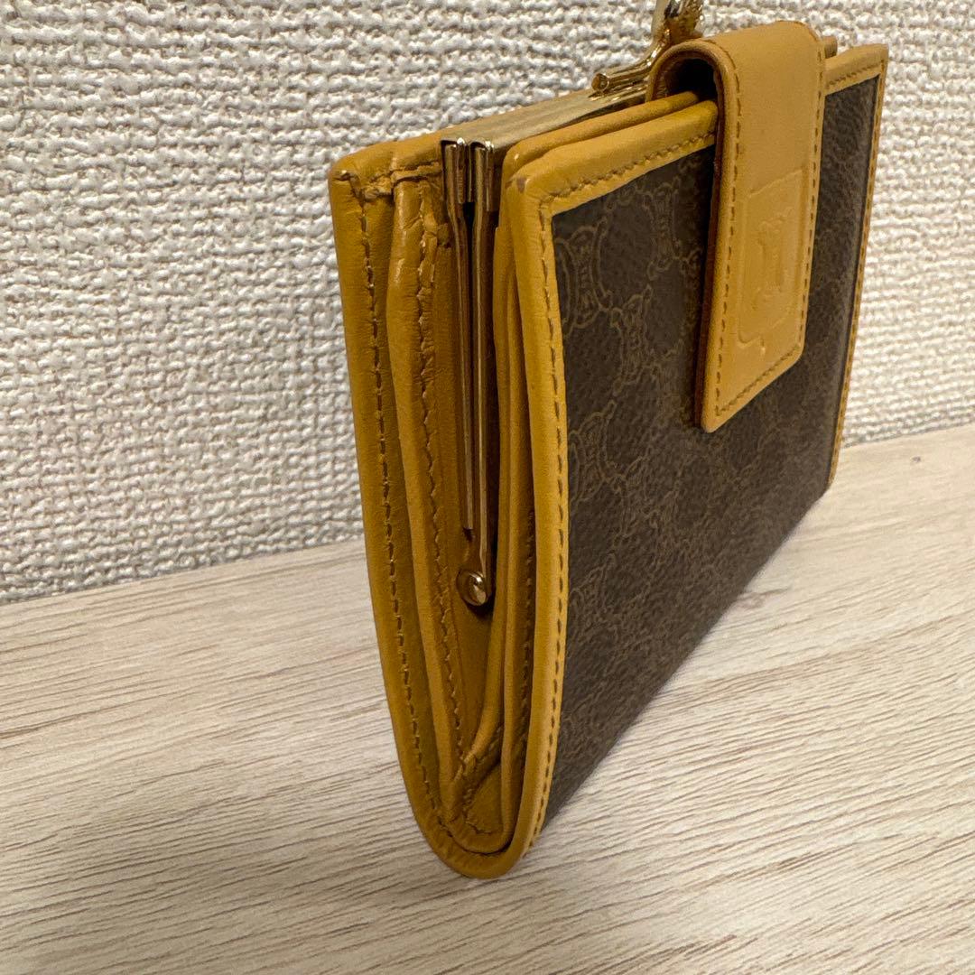 ✨美品✨CELINE 折り財布　がま口　オールドセリーヌ　マカダム柄