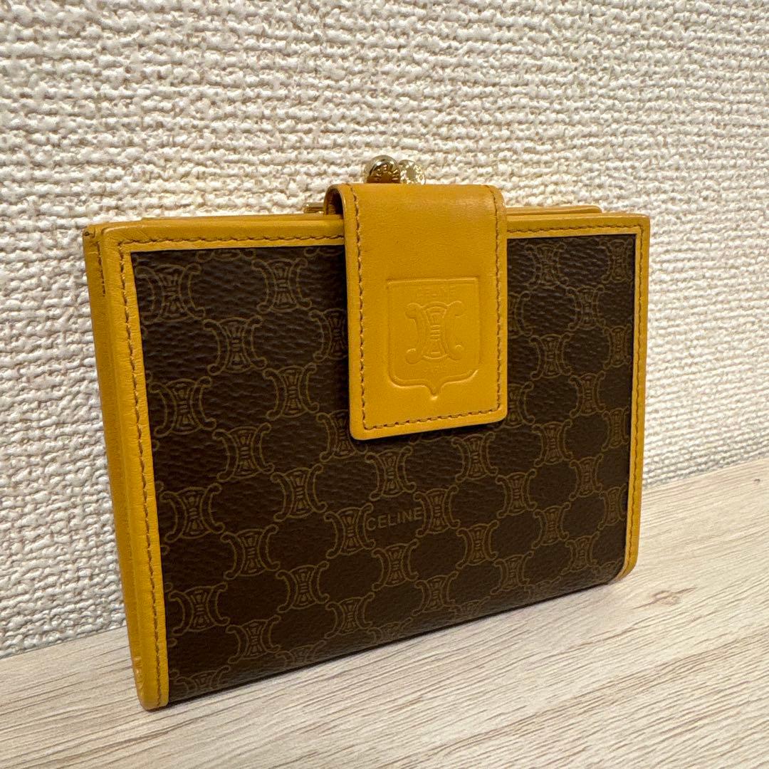 ✨美品✨CELINE 折り財布　がま口　オールドセリーヌ　マカダム柄