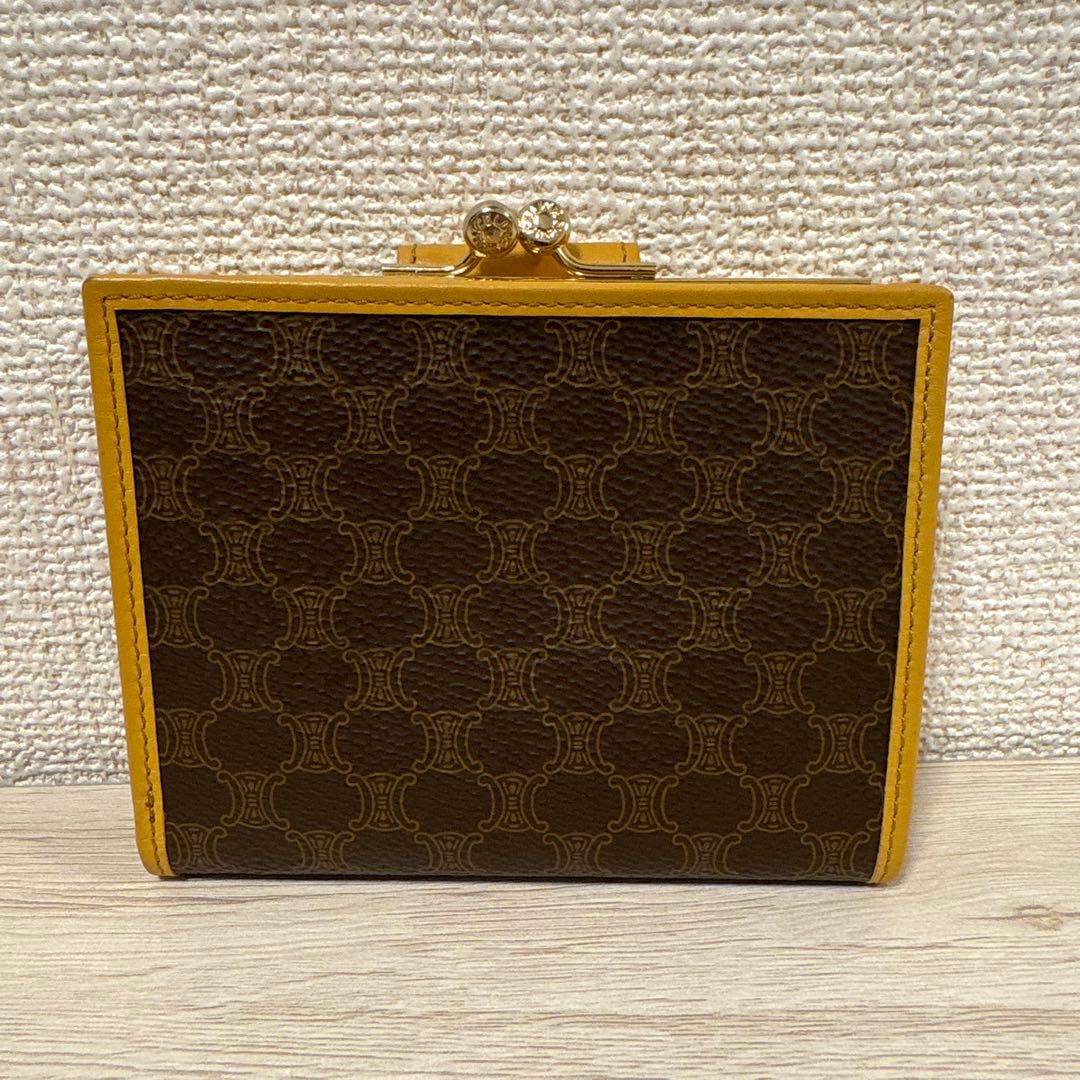 ✨美品✨CELINE 折り財布　がま口　オールドセリーヌ　マカダム柄