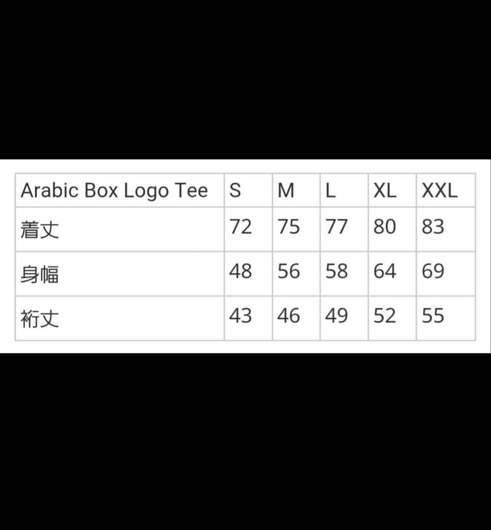 Supreme Arabic Box Logo Tee グレー XLサイズ