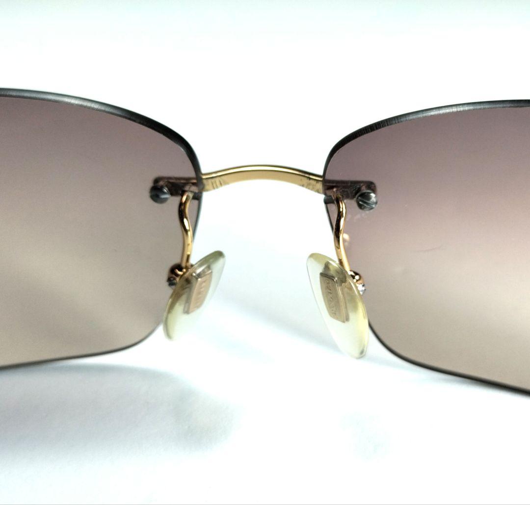 BVLGARI ブルガリ 641 101/13 サングラス リムレス