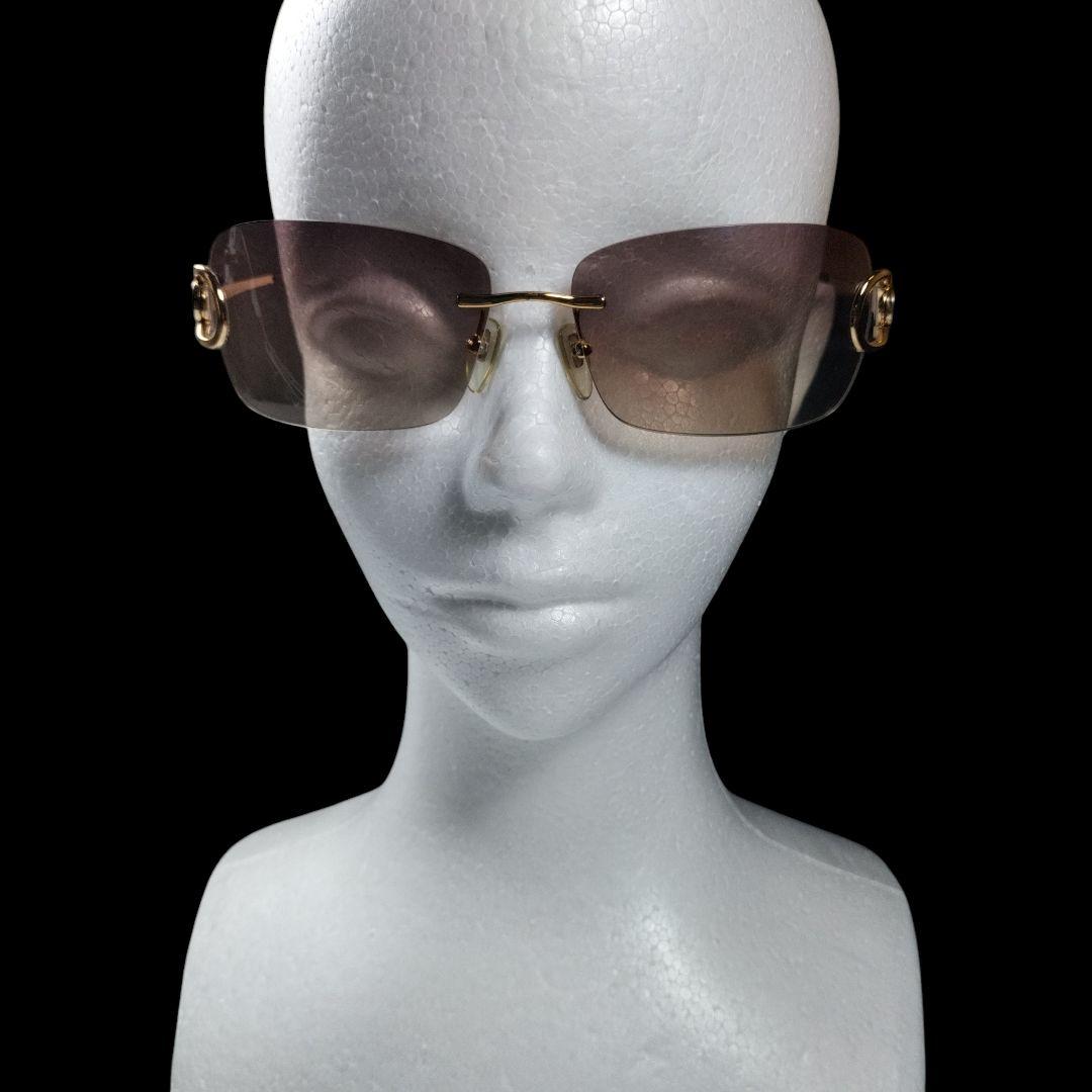 BVLGARI ブルガリ 641 101/13 サングラス リムレス
