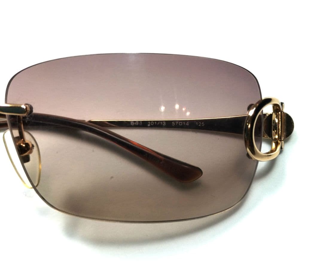 BVLGARI ブルガリ 641 101/13 サングラス リムレス