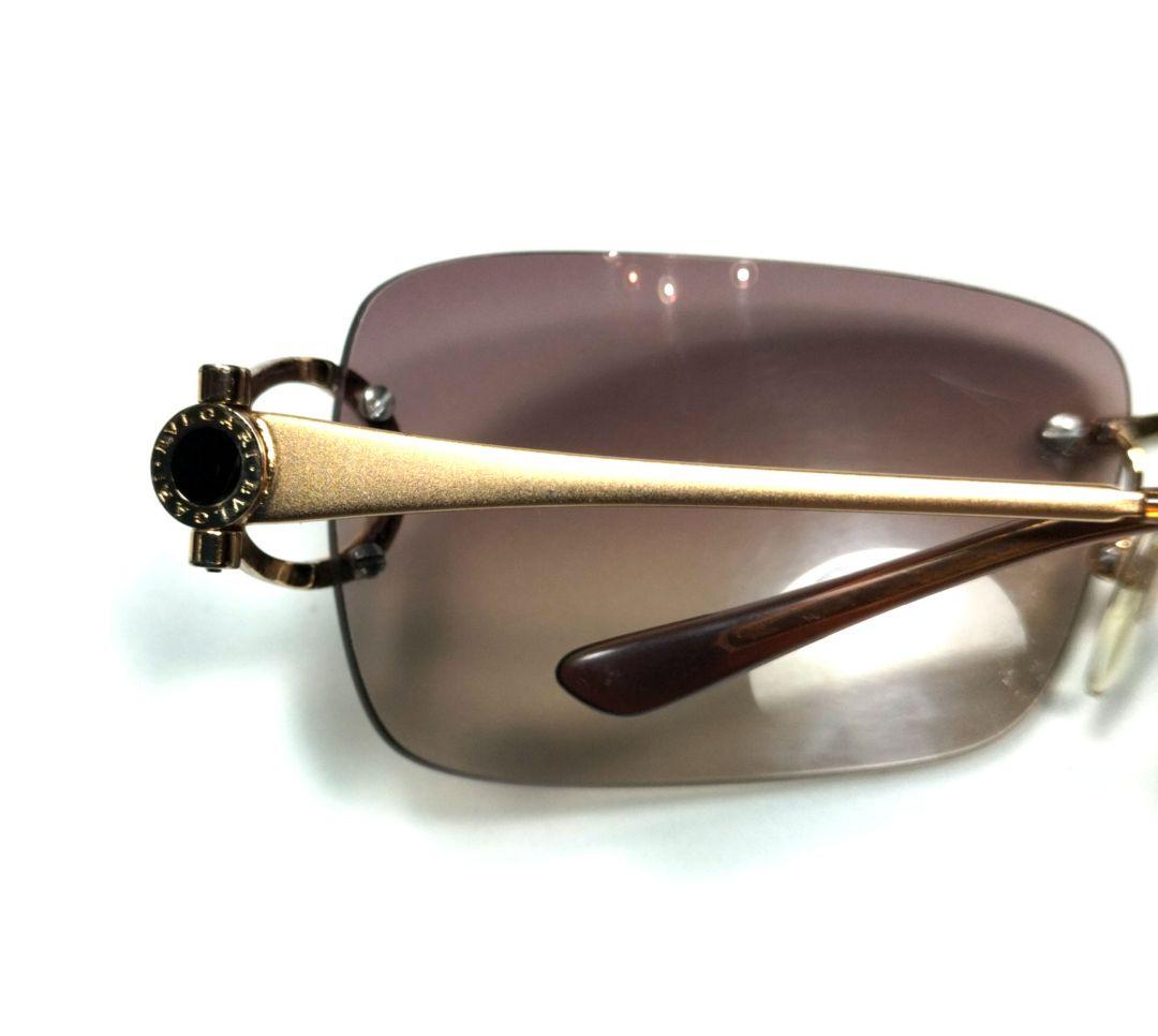 BVLGARI ブルガリ 641 101/13 サングラス リムレス