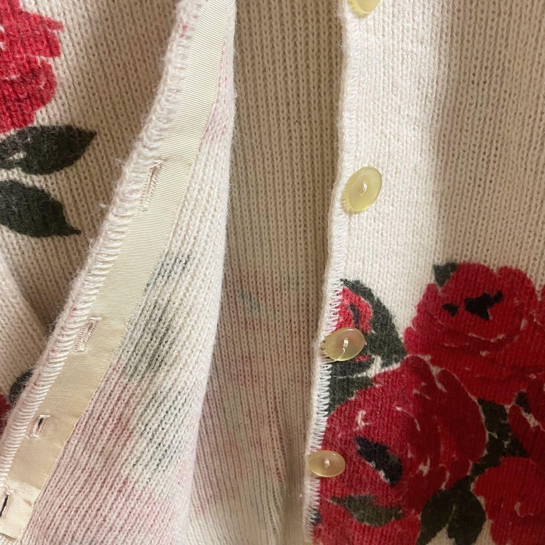 60's vintage rose cardigan ヴィンテージ カーディガン