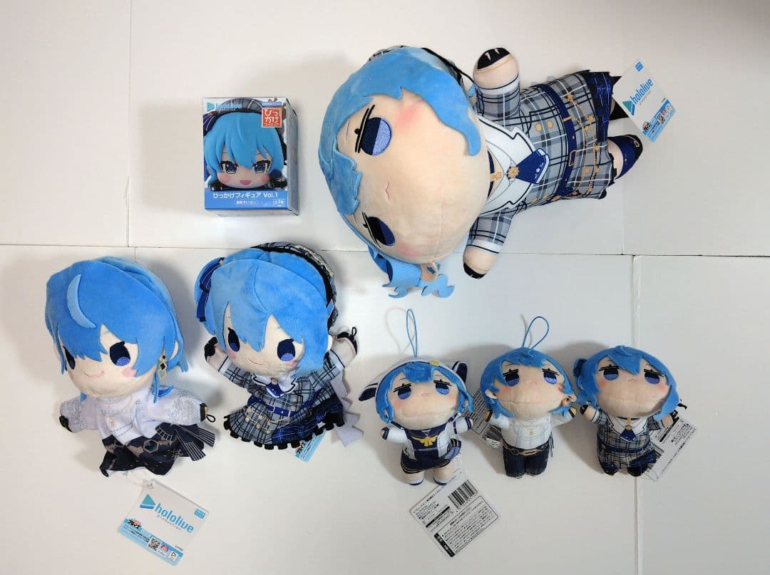 星街すいせい　ホロライブ　ぬいぐるみ　ひっかけフィギュア　7個セット