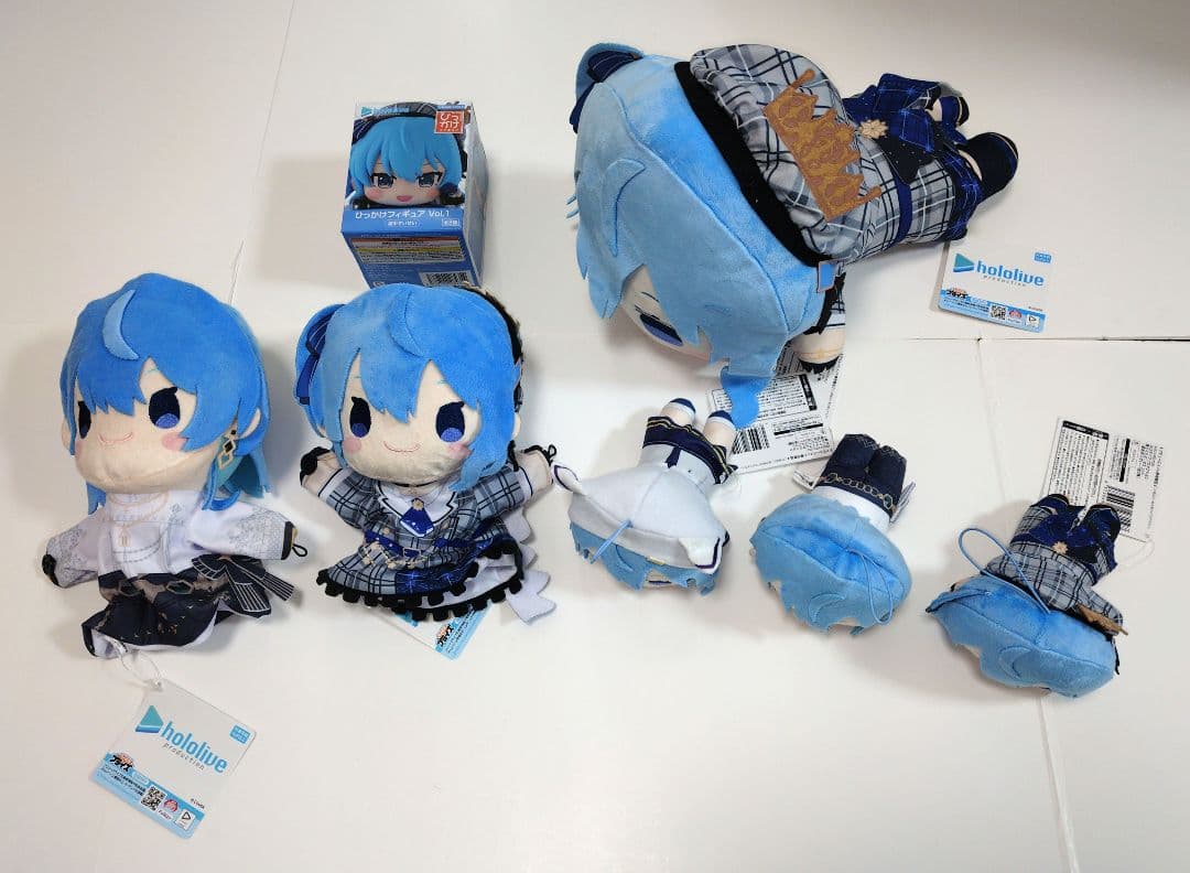 星街すいせい　ホロライブ　ぬいぐるみ　ひっかけフィギュア　7個セット