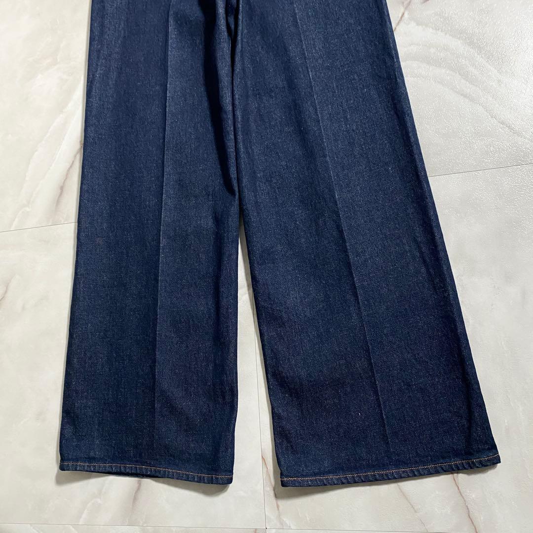 A18697 美品 アッパーハイツ THE SISTER ワイドデニムパンツ25