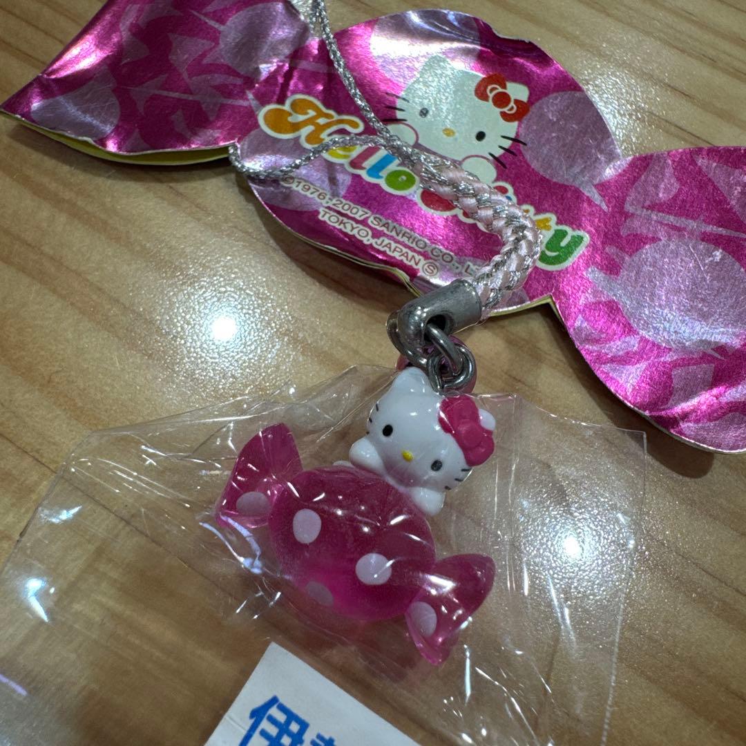 ご当地　キャンディーキティ　根付け　ピンク　ハローキティ ストラップ