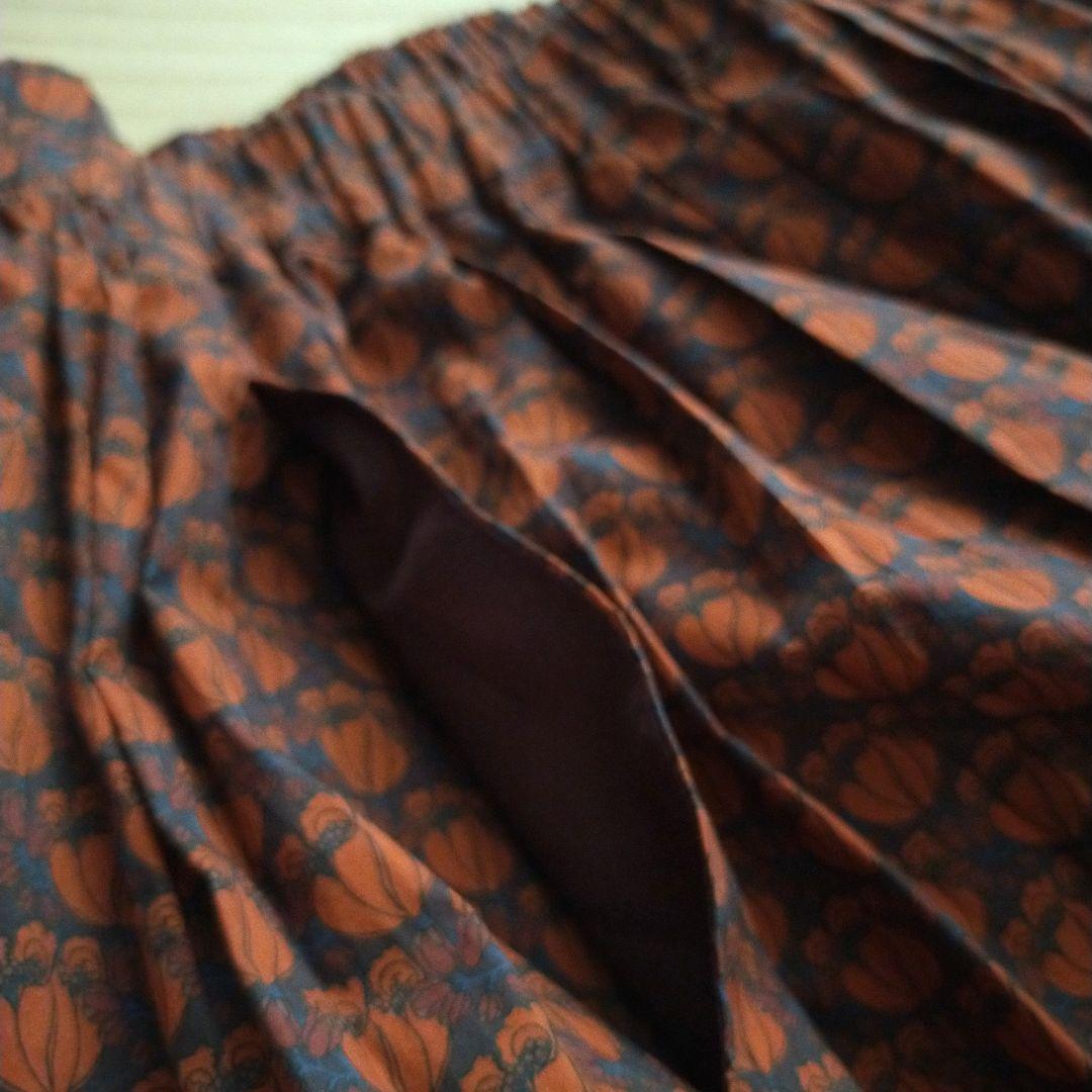 sosotto LIBERTY リバティプリント タックギャザースカート 日本製