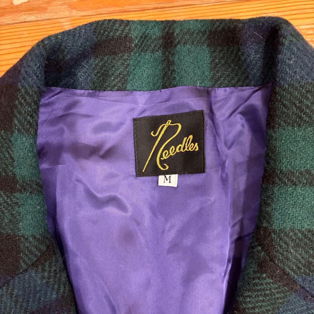 Needles ニードルスチェック柄テーラードジャケ ット