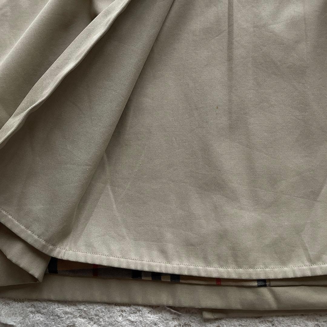 バーバリー トレンチコート ダブル ノバチェック ベルト ロング丈 M相当