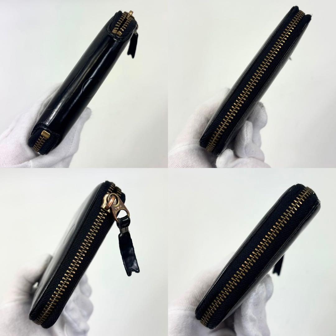 美品 コムデギャルソン 2つ折り財布 ラウンドジップ ポルカドット