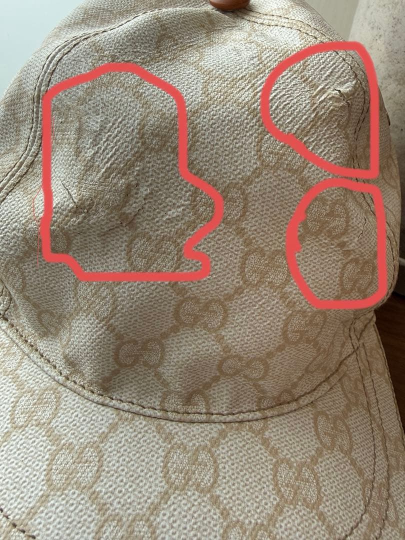 Gucci GGパターン ホワイトキャップ