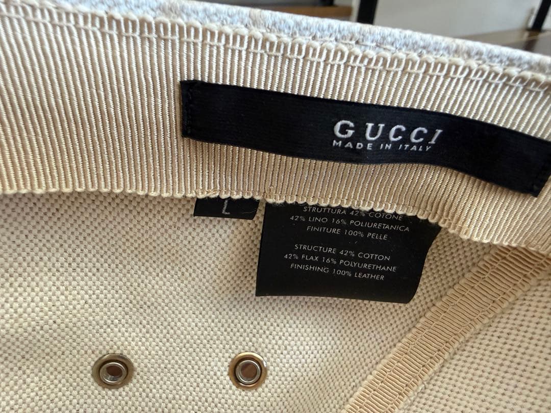 Gucci GGパターン ホワイトキャップ