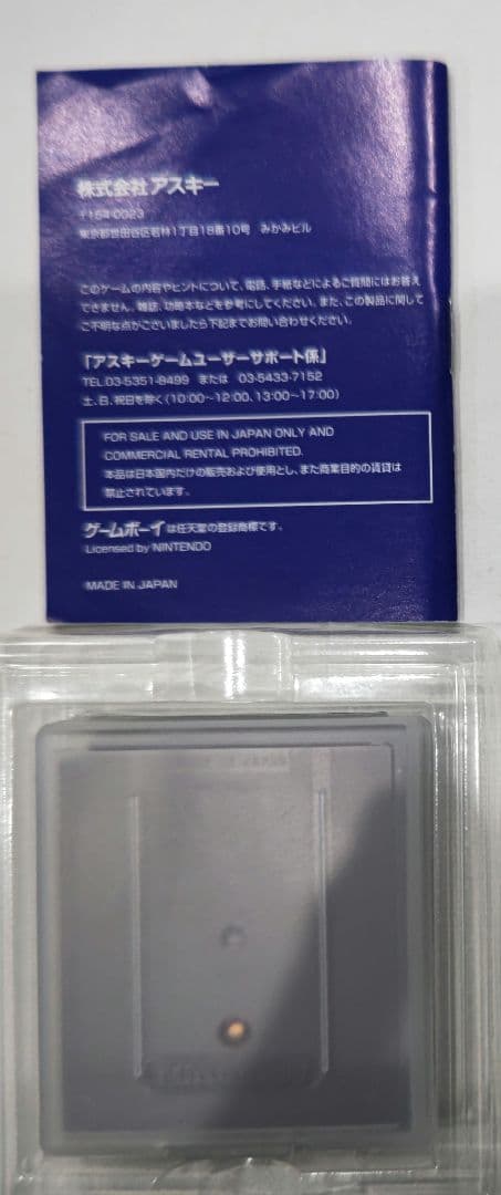 激貴重！ゲームボーイ ウィザードリィ・外伝Ⅰ 女王の受難 箱説明書つき アスキー